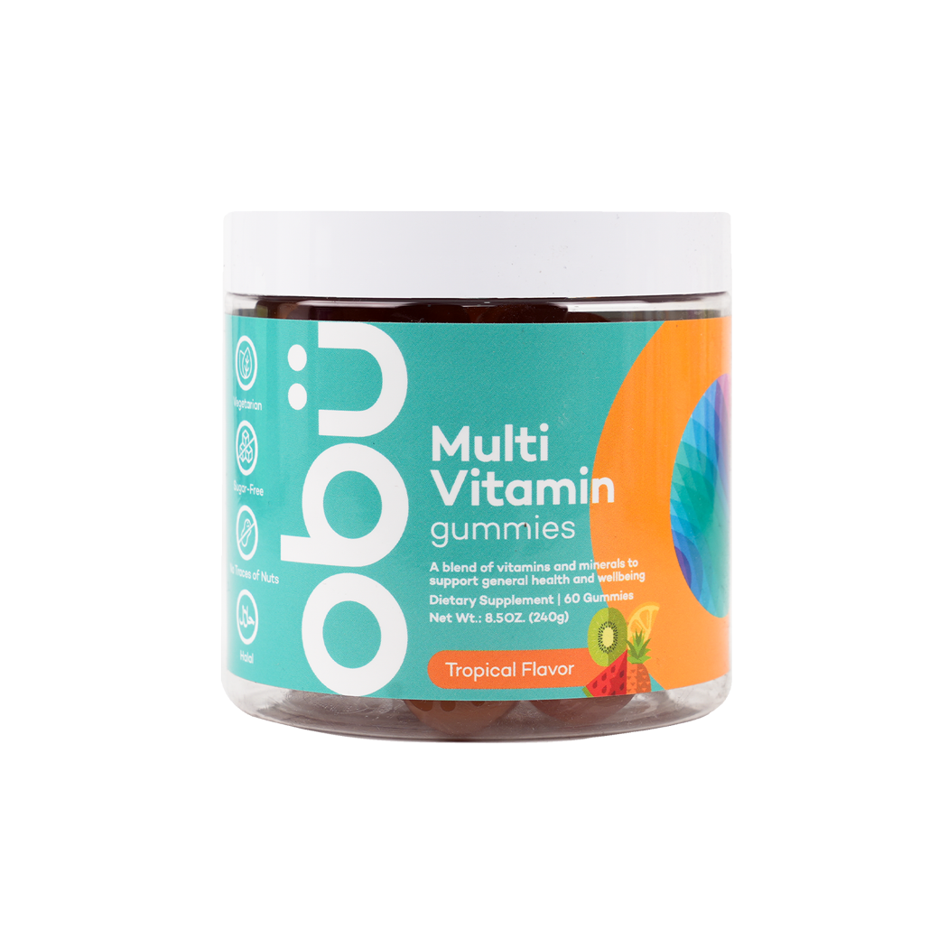 OBU MULTIVITAMIN 60 GUMMIES -TROPICAL FLAVOR