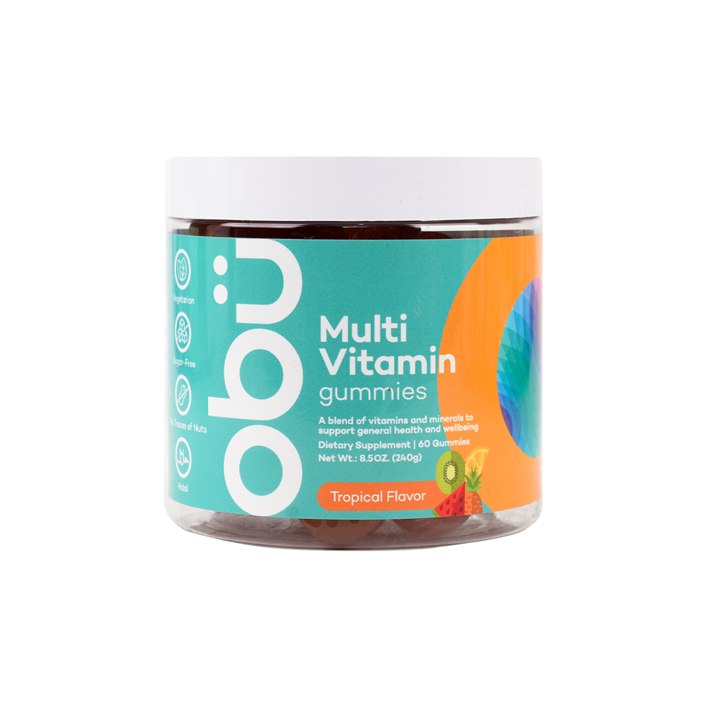 OBU MULTIVITAMIN 60 GUMMIES -TROPICAL FLAVOR