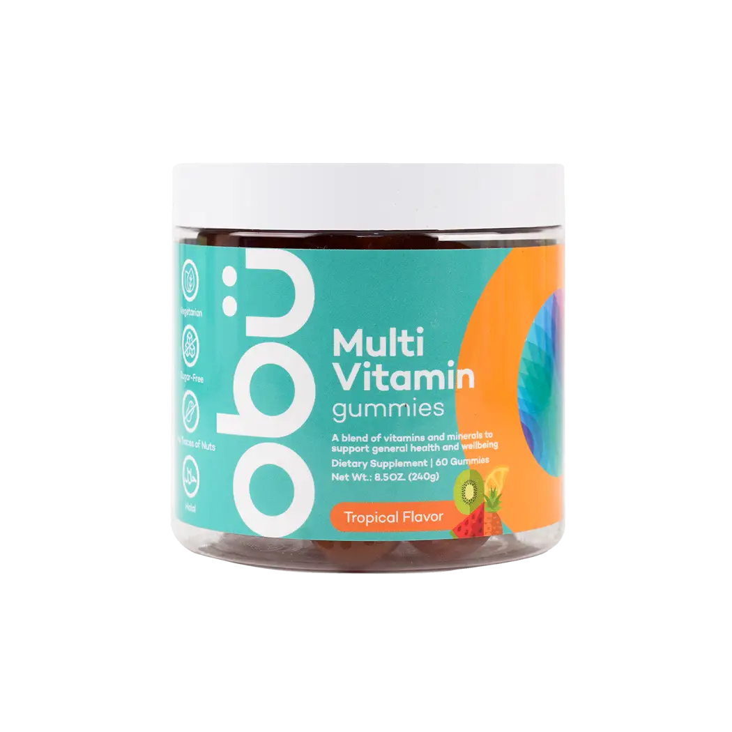 OBU MULTIVITAMIN 60 GUMMIES -TROPICAL FLAVOR