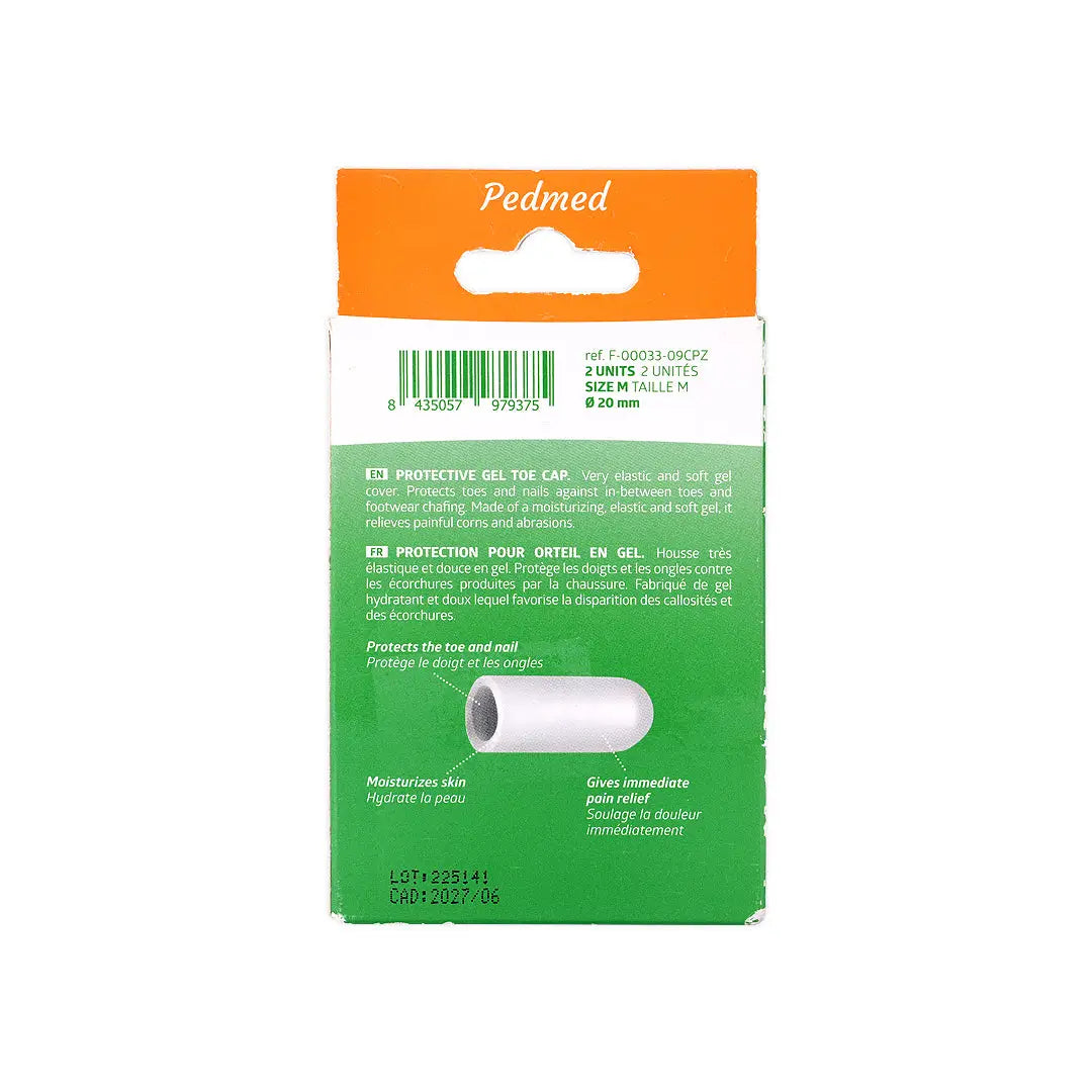 Pedmed Protective Gel Toe Cap 2 Units Size-M (F-00033-09Cpz)