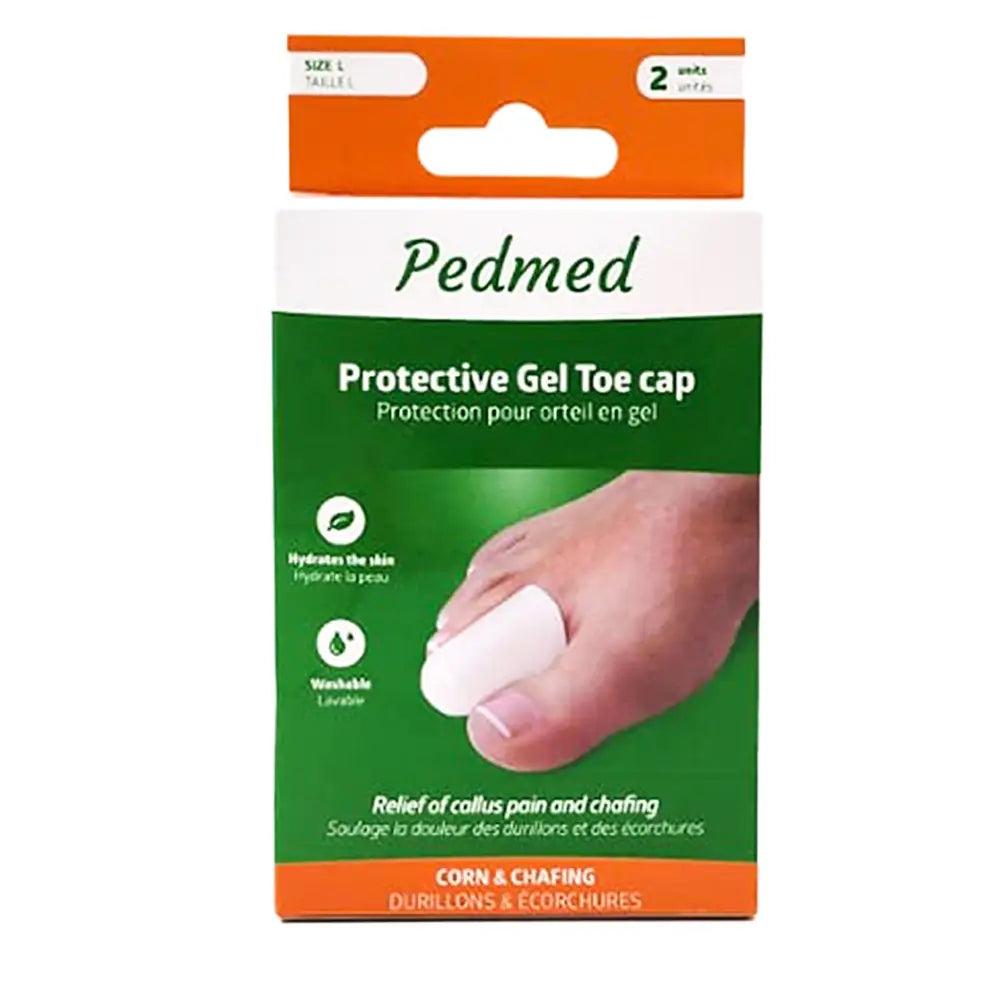 PEDMED PROTECTIVE GEL TOE CAP 2 UNITS SIZE-L (F-00033-03CPZ)