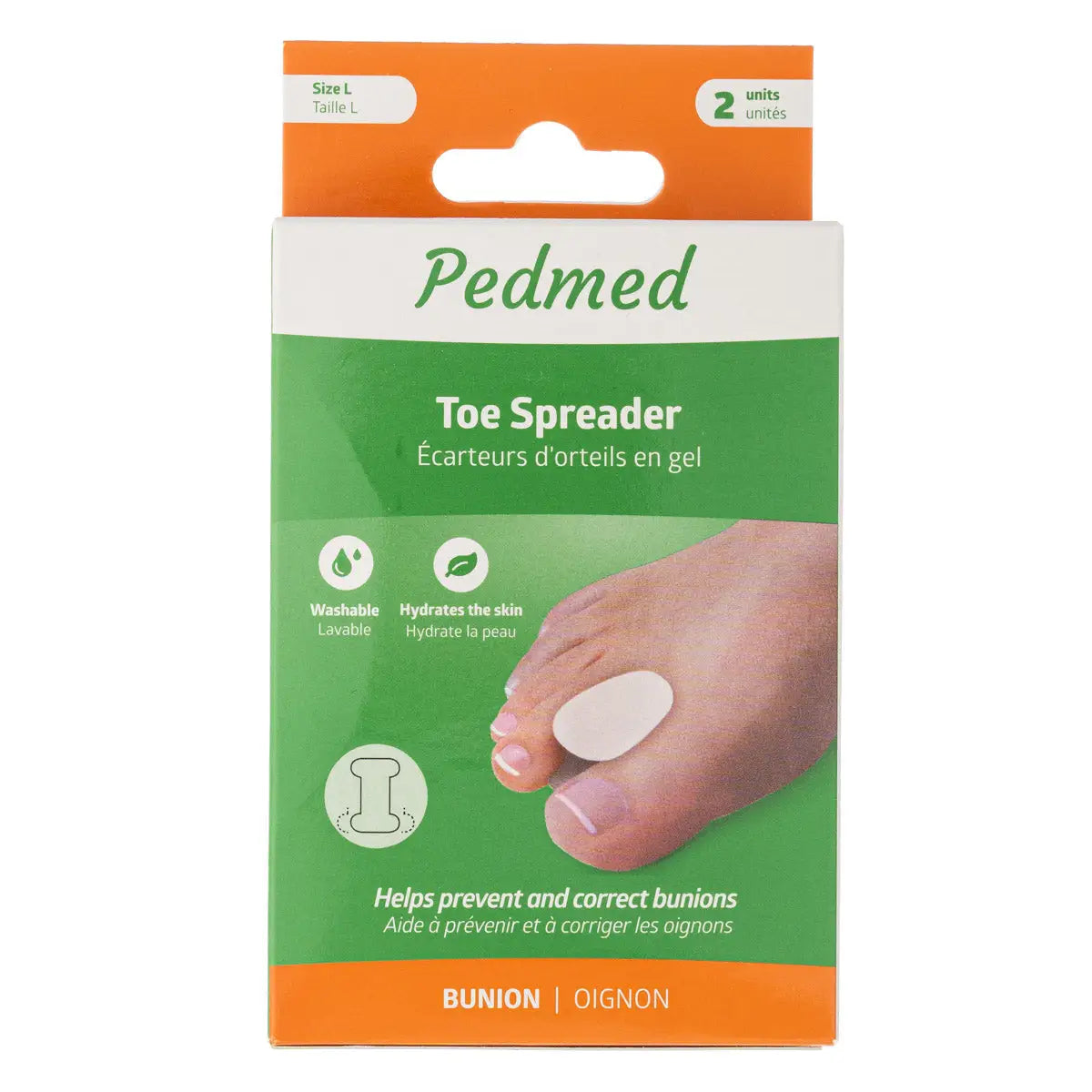 49664-Pedmed Toe Spreader 2 Units Size-L (F-00054-02Cpz)