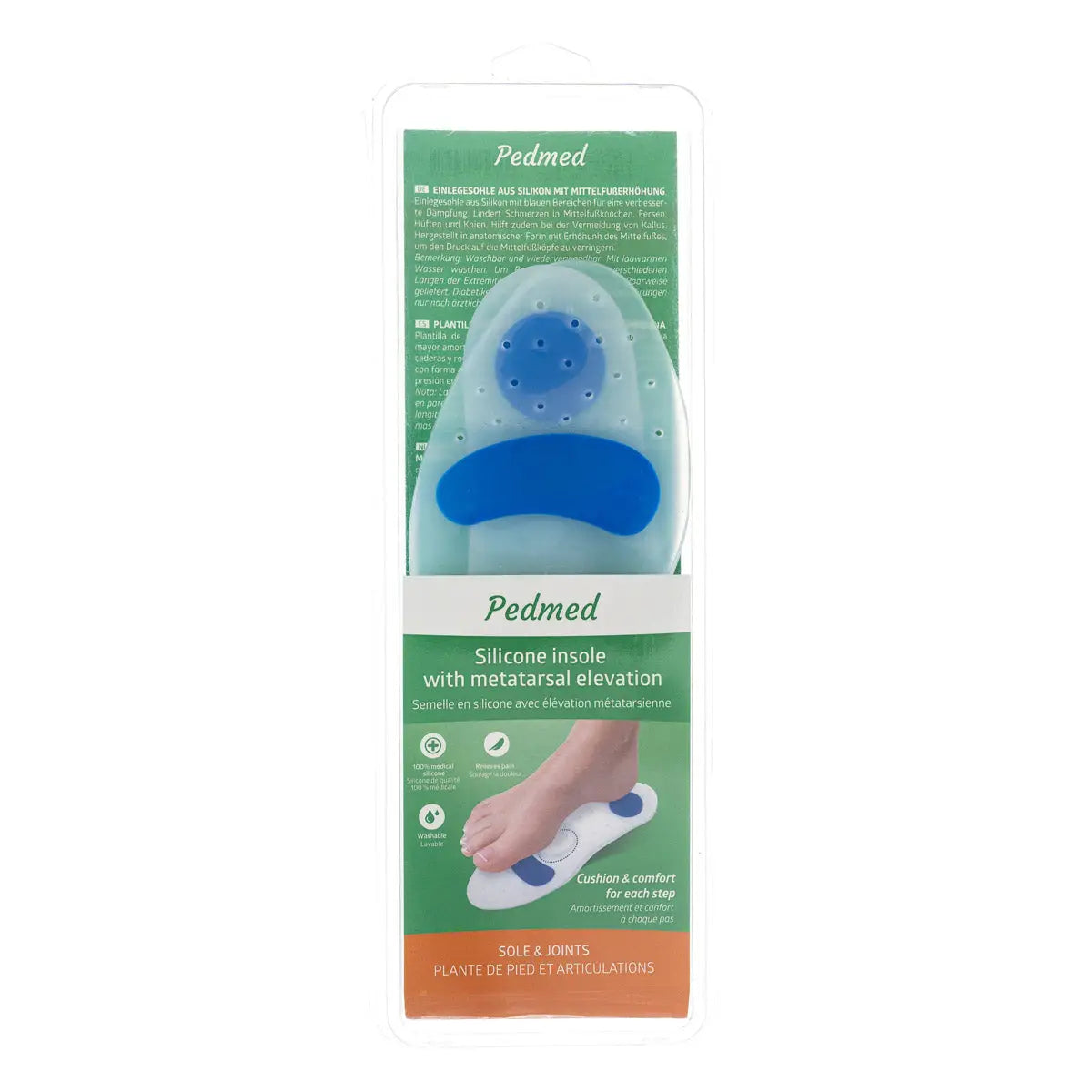 49669-Pedmed Silicone Insole With Metatarsal Elevation Size-Xl