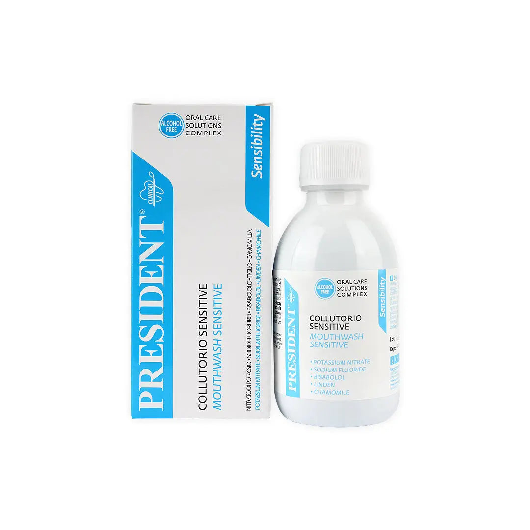 49680-President Sensitive Mouthwash 200ml +1
