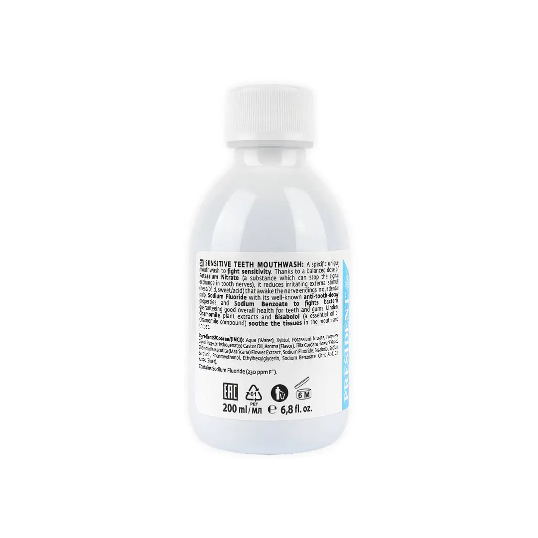 49680-President Sensitive Mouthwash 200ml +6