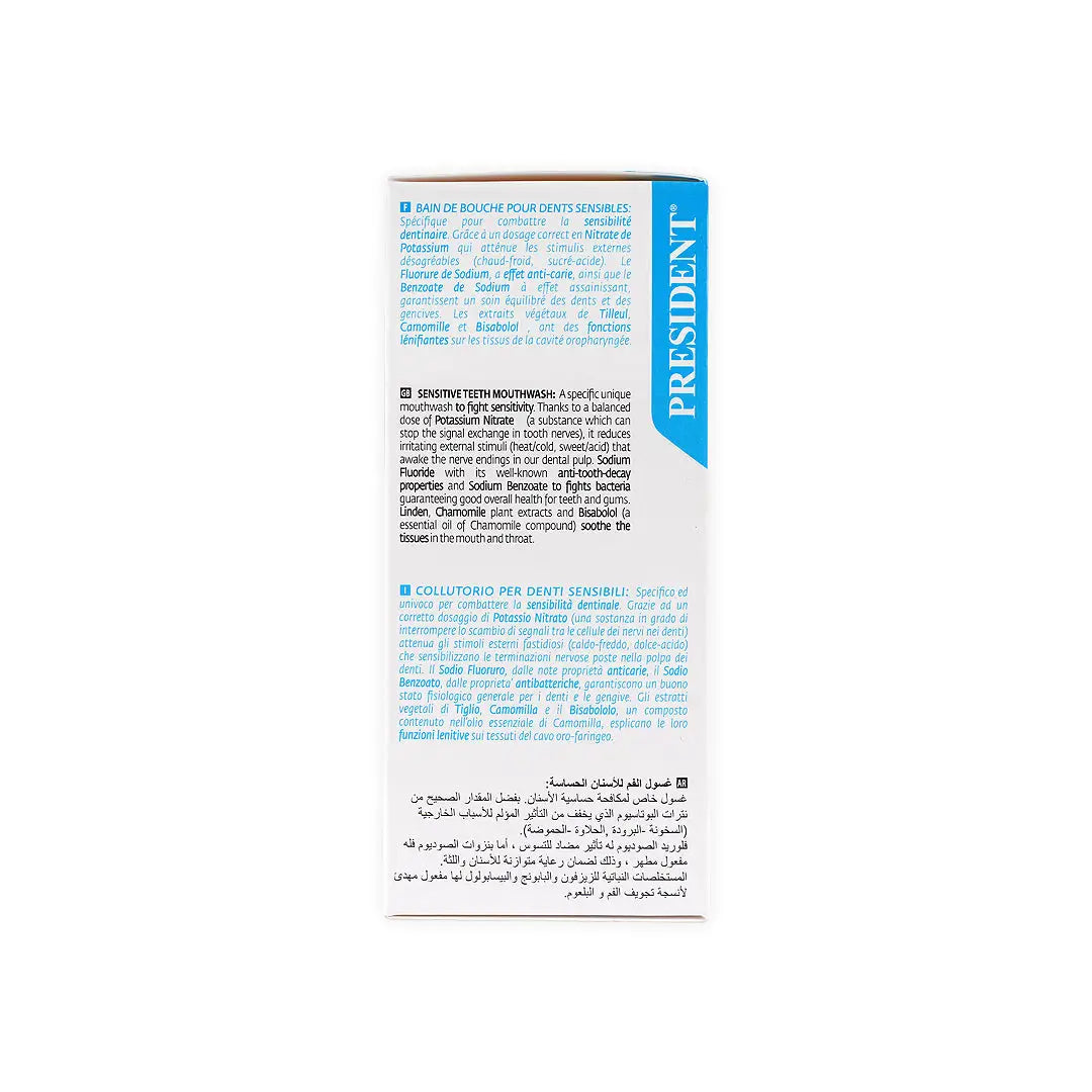 49680-President Sensitive Mouthwash 200ml +3