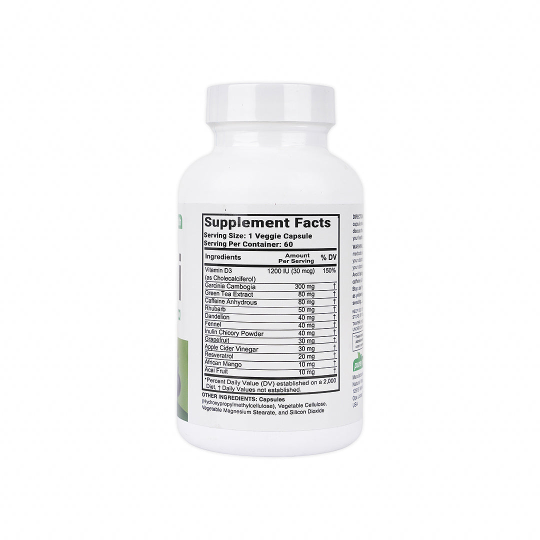 PURE HEALTH PURE ACAI WITH GREEN TEA 60 VEG CAPSULES