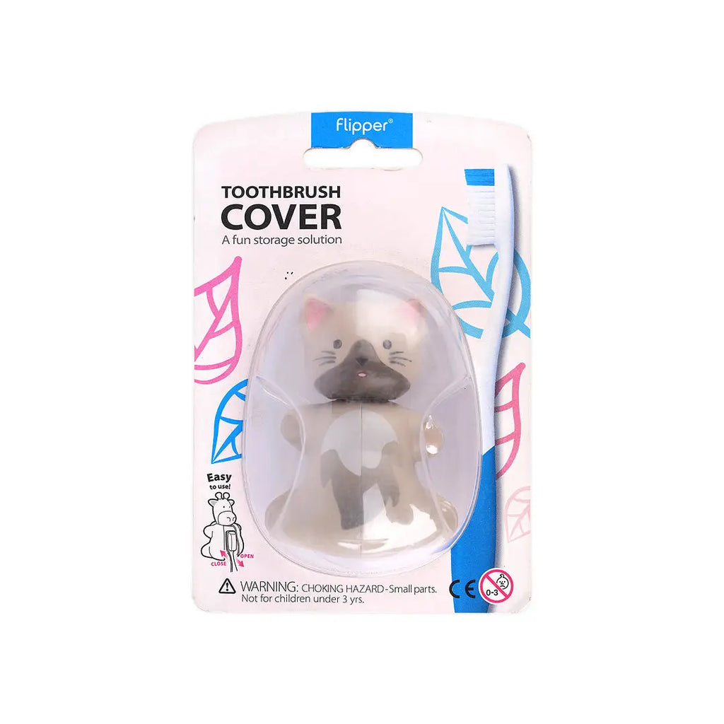 Flipper Toothbrush Cover Fun Animal-Cat