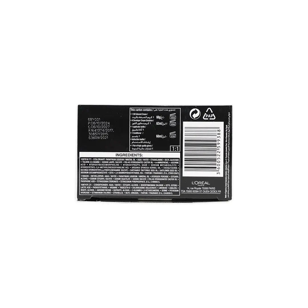 L_oreal Prodigy Permanent Oil Hair Color-1.0 Black