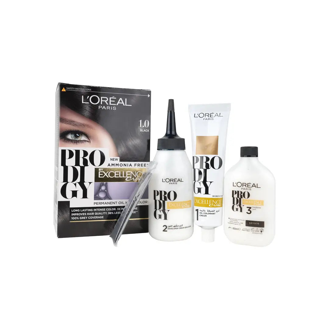 L_oreal Prodigy Permanent Oil Hair Color-1.0 Black