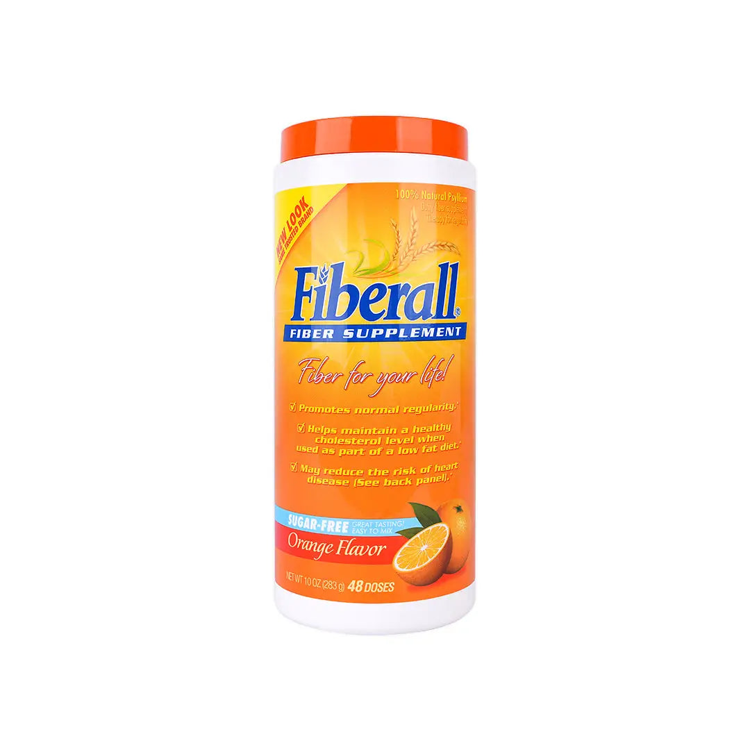 Fiberall Fiber Supplement Sugar Free 283G-Orange Flavor