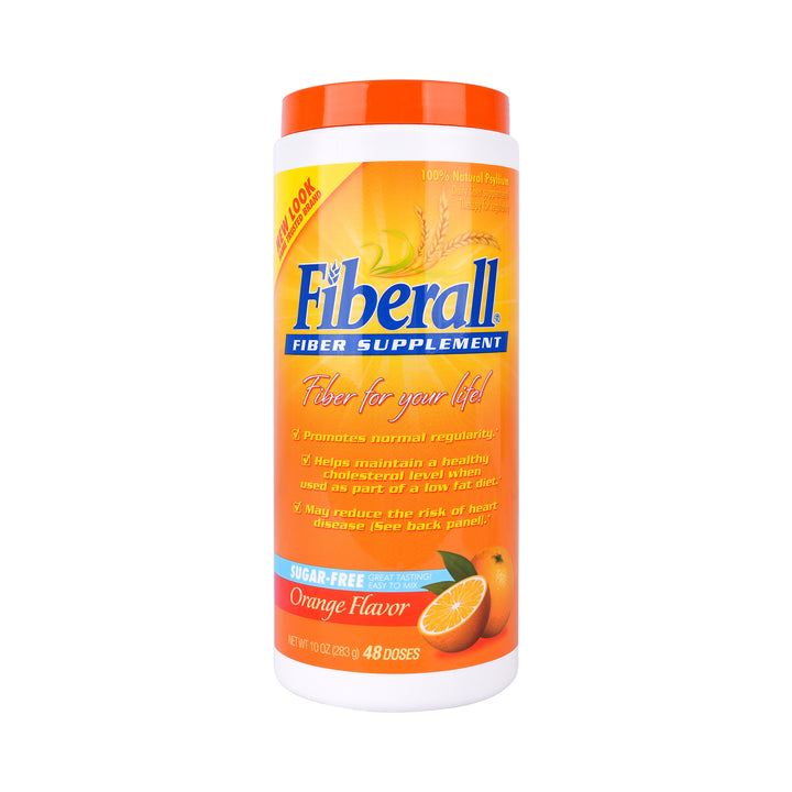 49696-Fiberall Fiber Supplement Sugar Free 283g-Orange Flavor 