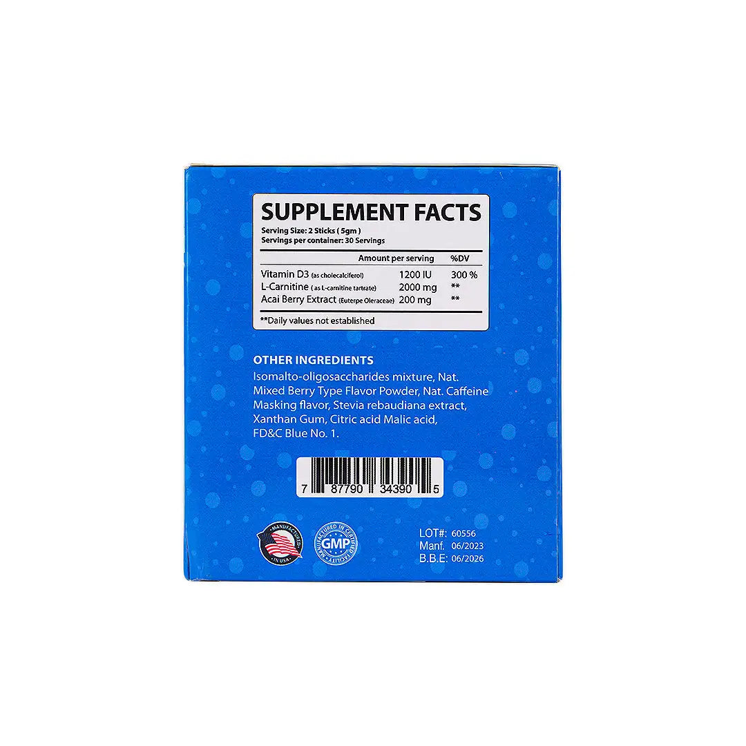 Us Nutri Blue Juice 60 Sticks