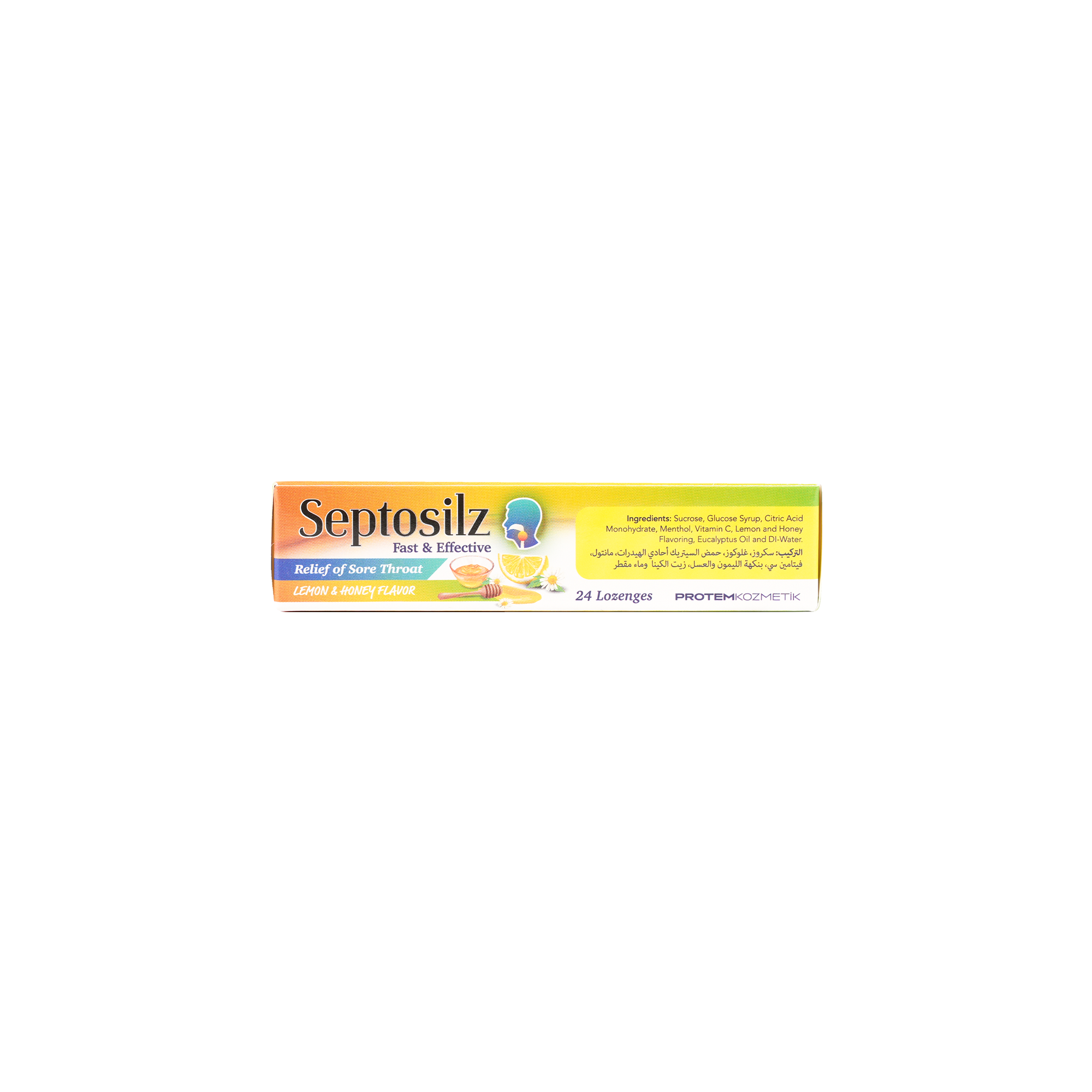 SEPTOSILZ LEMON & HONEY 24 LOZENGES