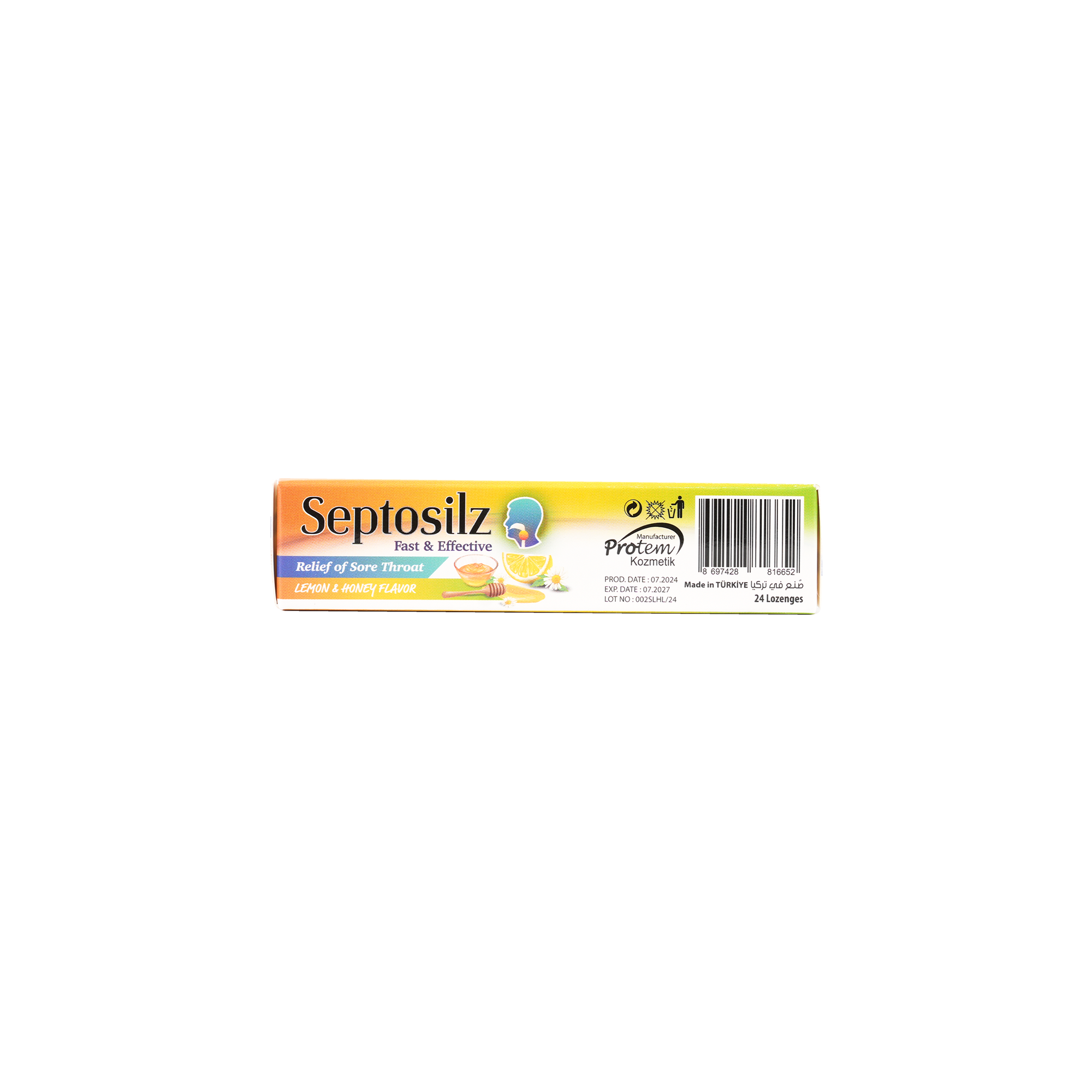 SEPTOSILZ LEMON & HONEY 24 LOZENGES