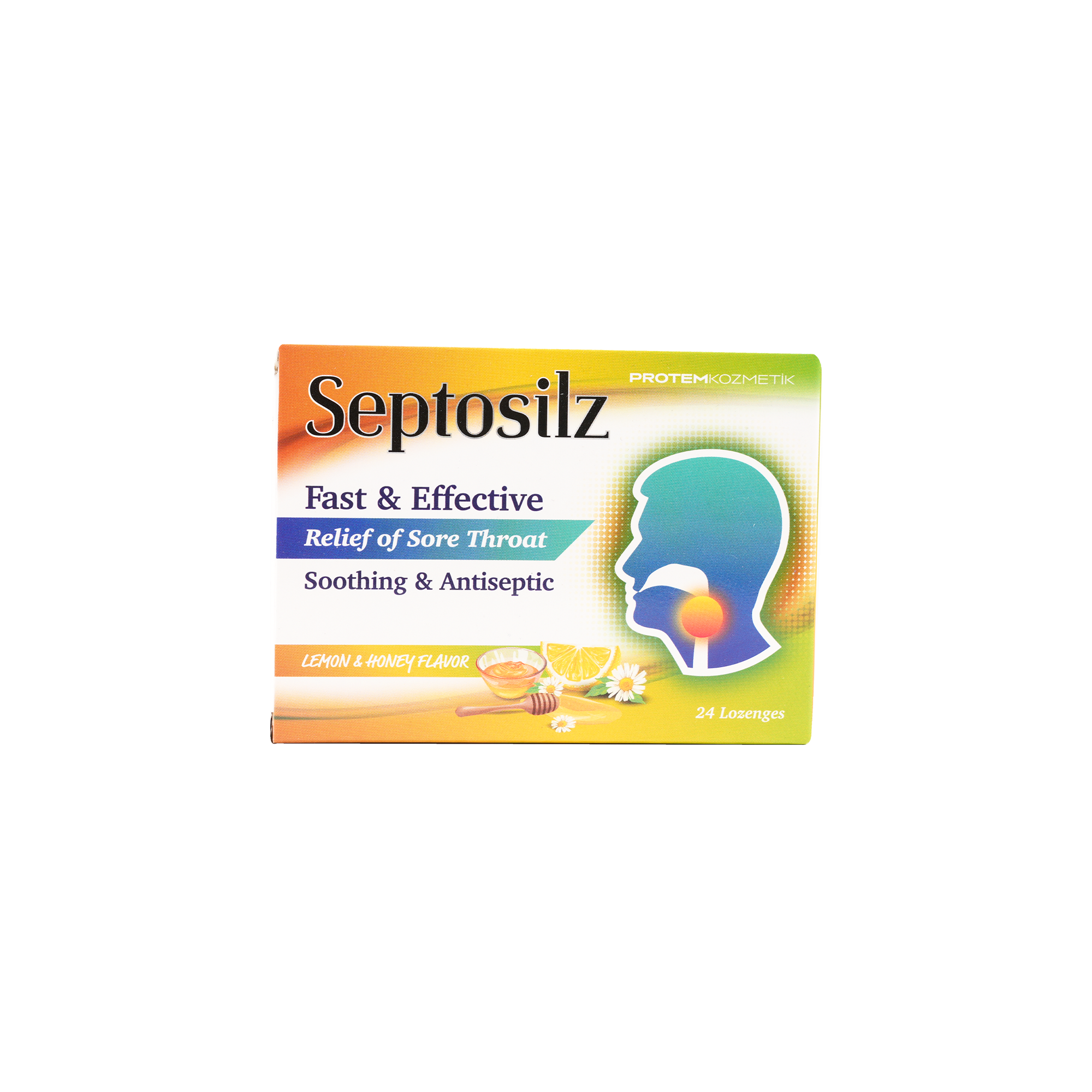 SEPTOSILZ LEMON & HONEY 24 LOZENGES