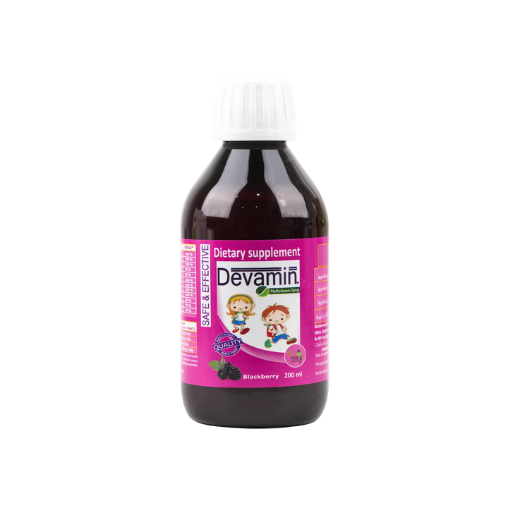 49734-Devamin Multivitamin Syrup 200Ml-Blackberry +3