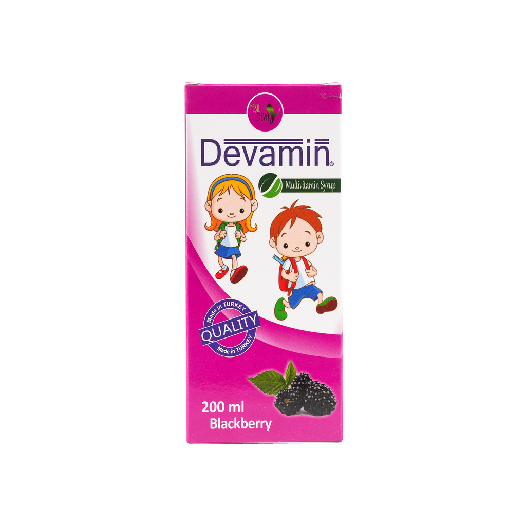 DEVAMIN MULTIVITAMIN SYRUP 200ML-BLACKBERRY