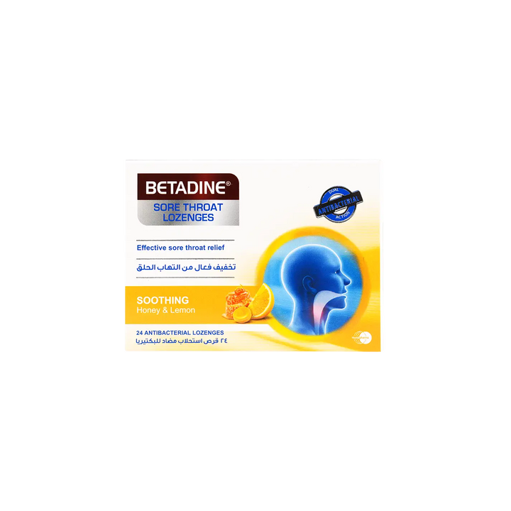 49735-Betadine Soothing Honey &amp; Lemon 24 Lozenges