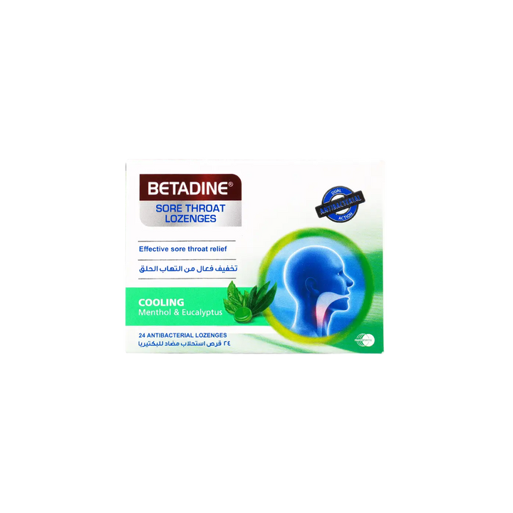 49736-Betadine Cooling Menthol &amp; Eucalyptus 24 Lozenges