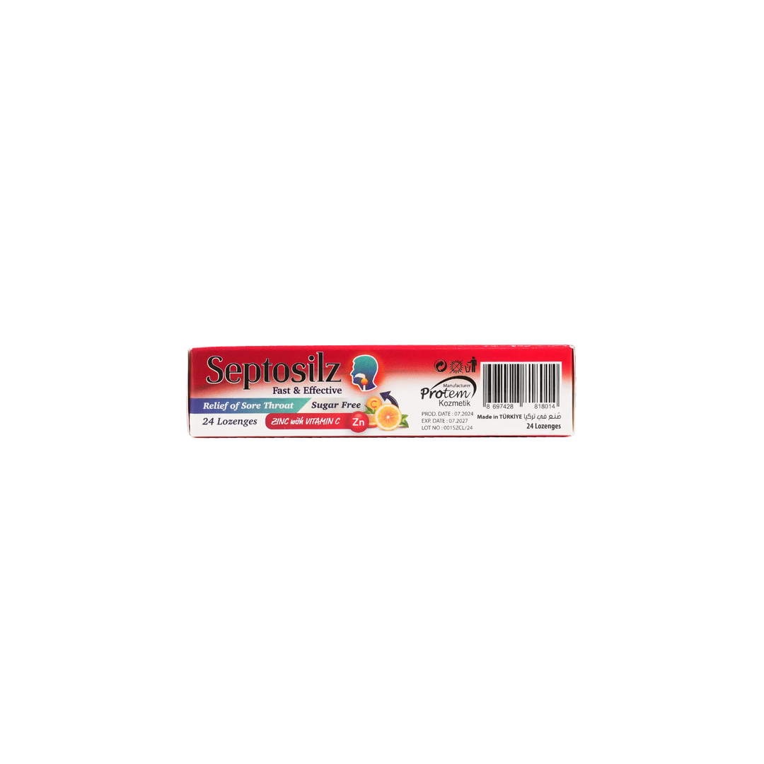49765-Septosilz Zinc With Vitamin-C 24 Lozenges +2