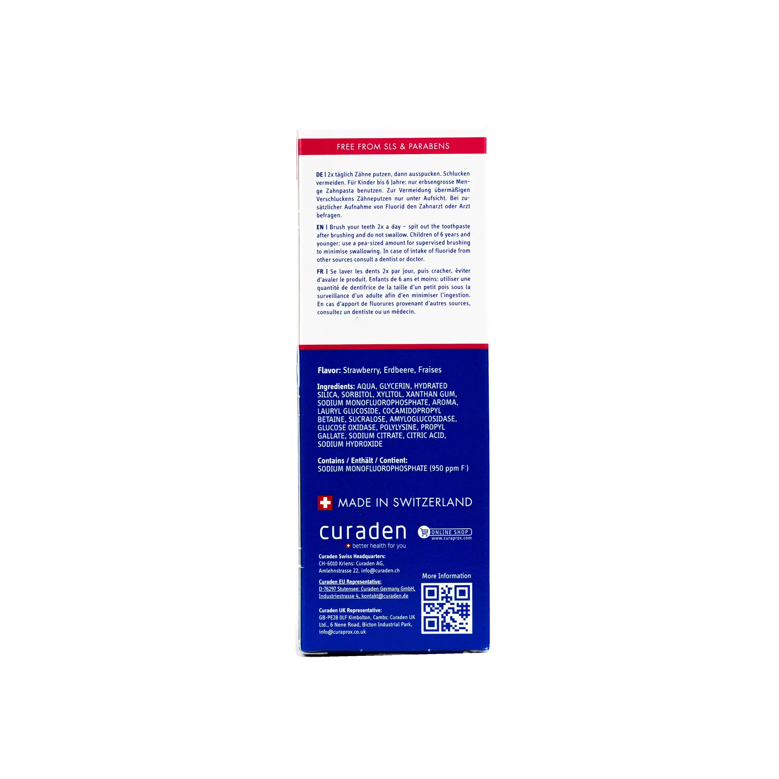Curaprox Kids Strawberry Toothpaste 60ml