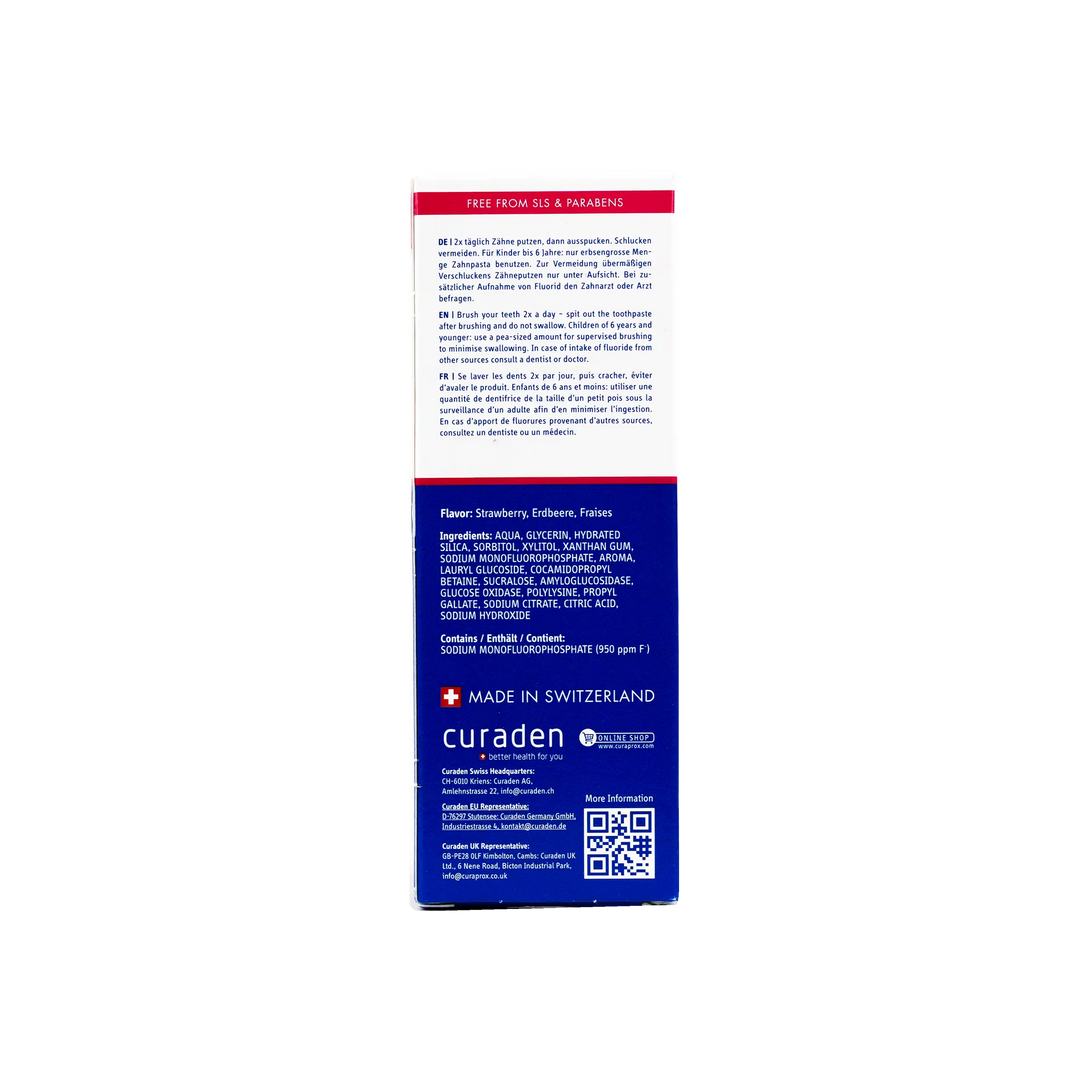 49769-Curaprox Kids Strawberry Toothpaste 60ml +1
