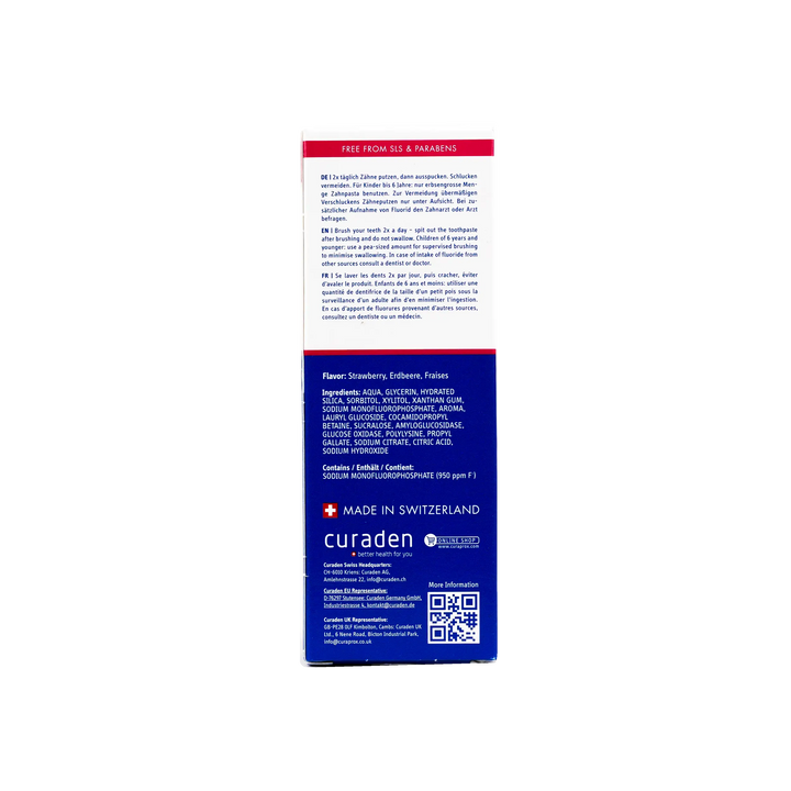 49769-Curaprox Kids Strawberry Toothpaste 60ml +1