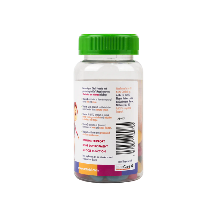 49777-Actikid Magic Beans Multi-Vitamin 60 Capsules-Mixed Fruit +1