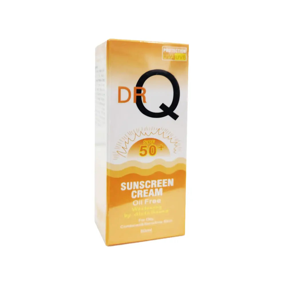 DR.Q SPF50 + SUNSCREEN WHITENING OIL FREE CREAM 50ML-OILY