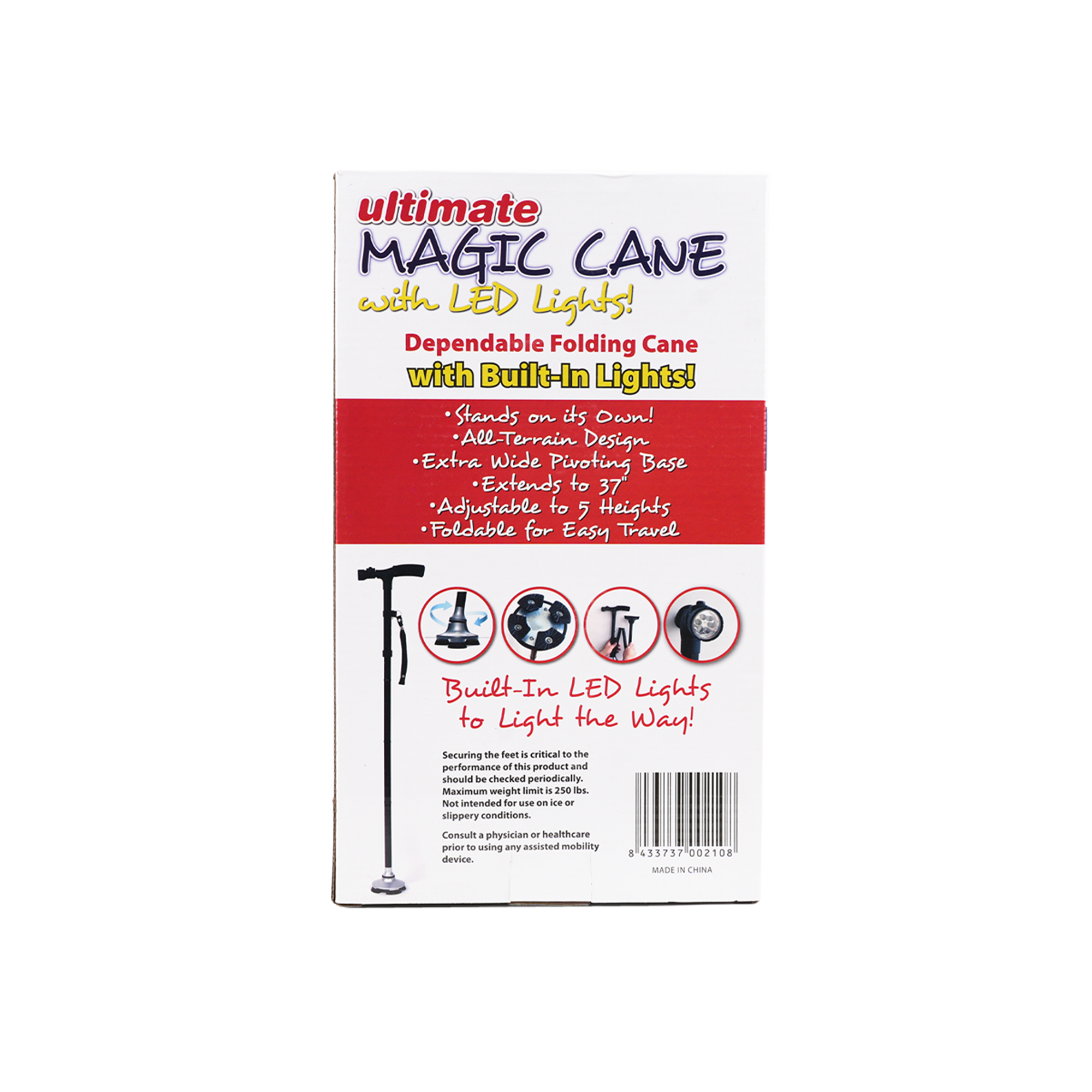 WALKING STICK MAGIC CANE WITH LED LIGHTS-EL0087