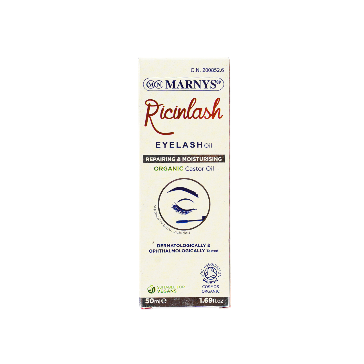 MARNYS RICINLASH EYELASH ORGANIC CASTOR OIL 50ML