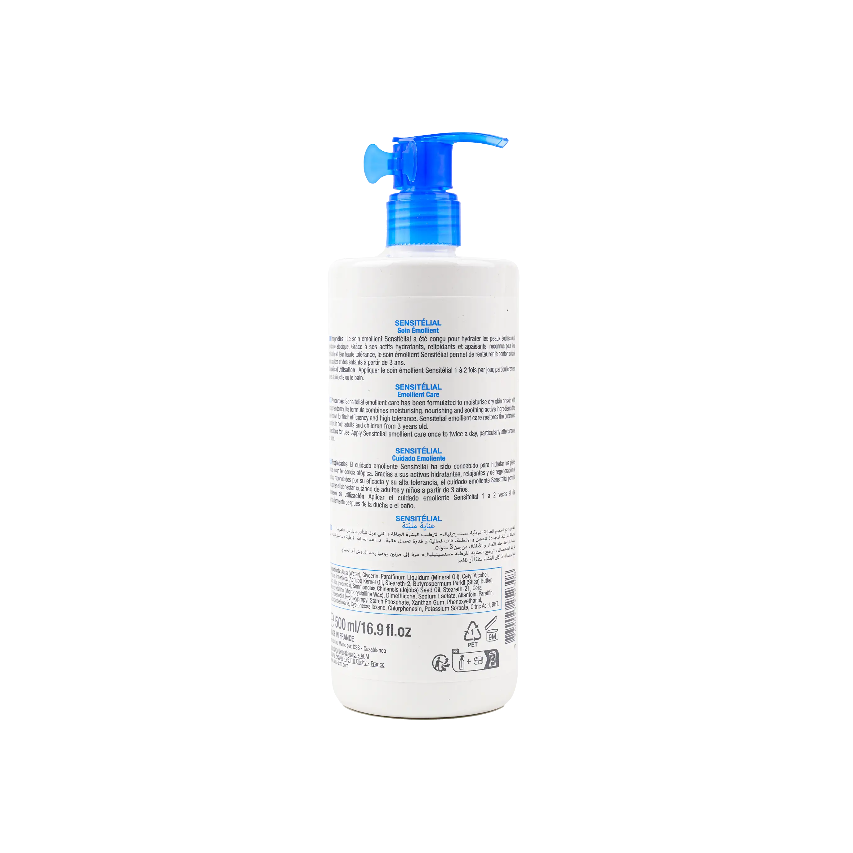 ACM SENSITELIAL EMOLLIENT CARE CREAM 500ML