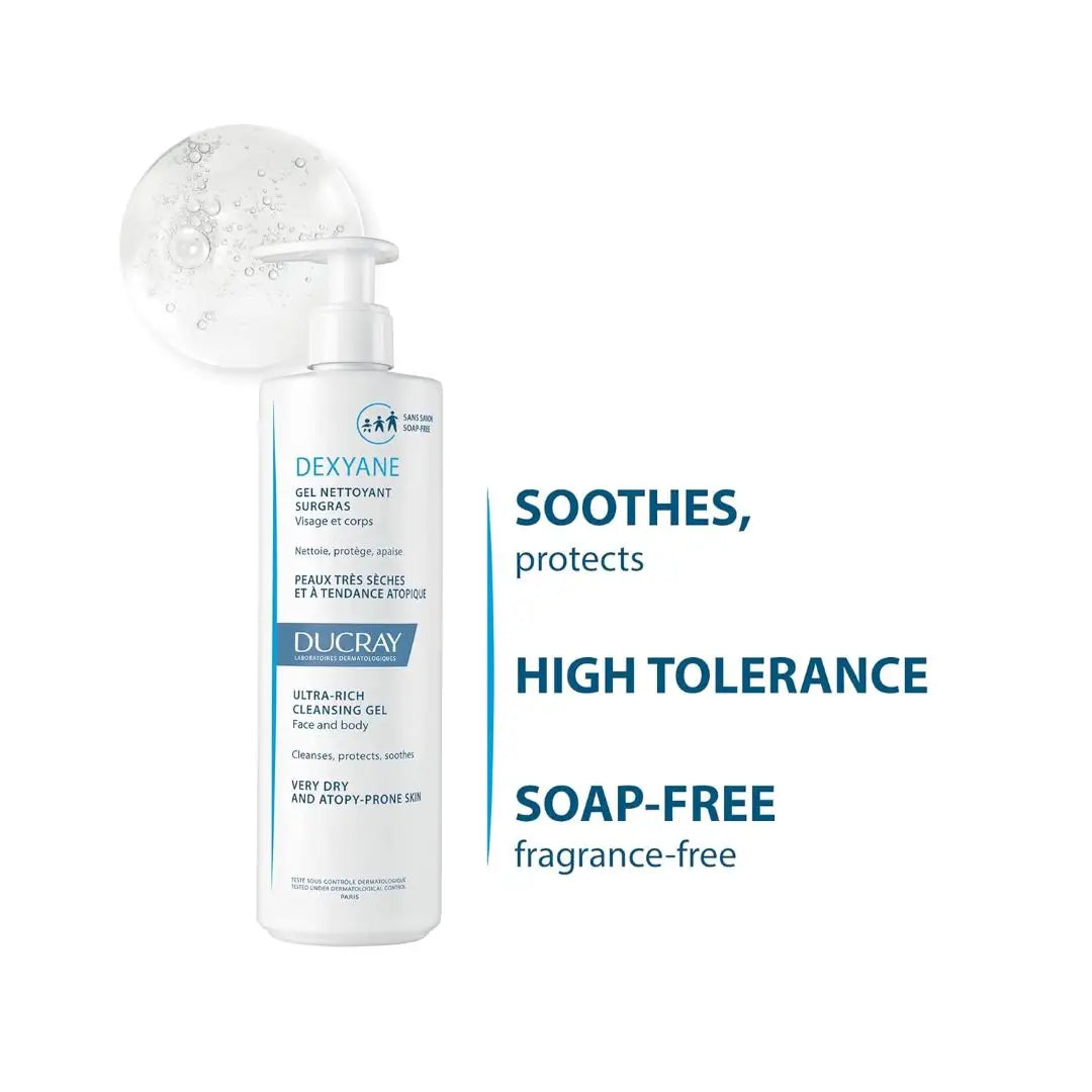 DUCRAY DEXYANE ULTRA-RICH CLEANSING GEL 400ML