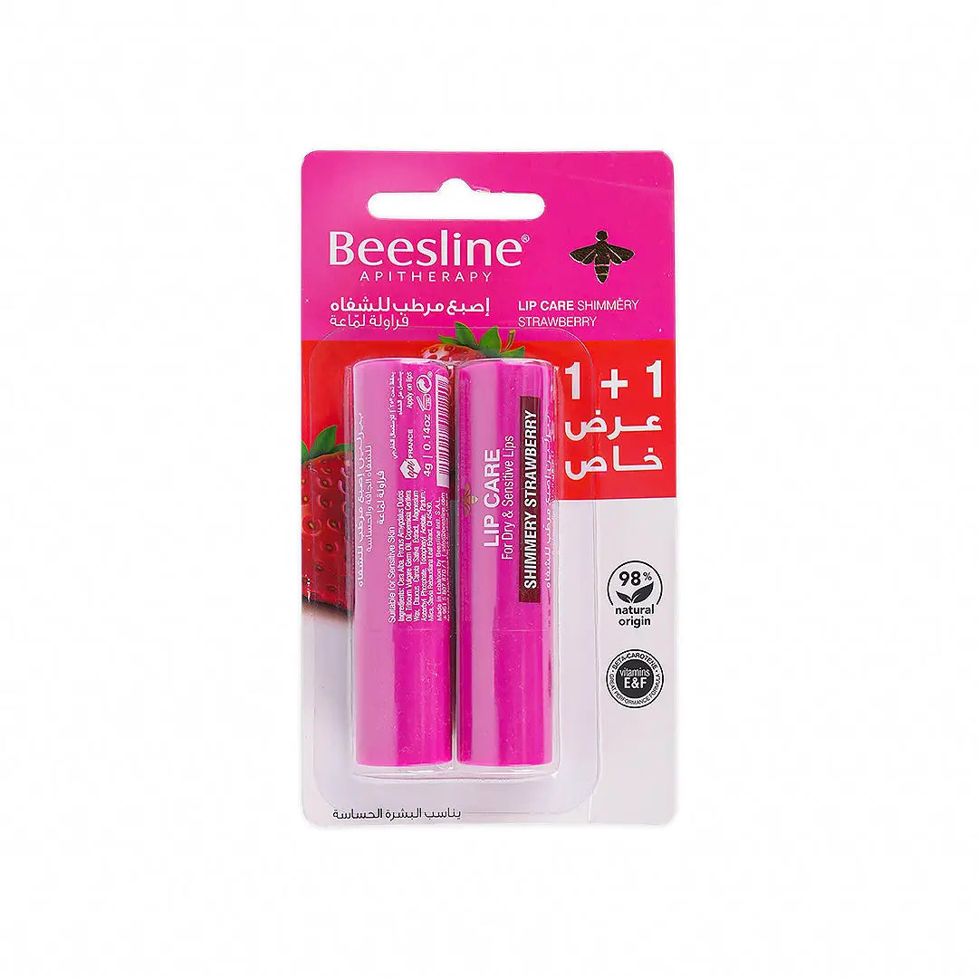 49834-Beesline Offer-Lip Care Shimmery Strawberry (1+1)