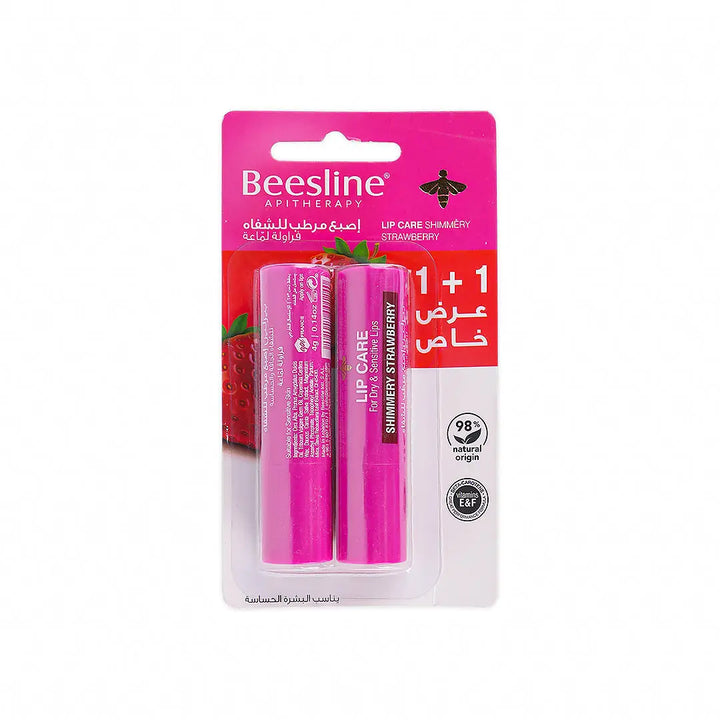 49834-Beesline Offer-Lip Care Shimmery Strawberry (1+1)