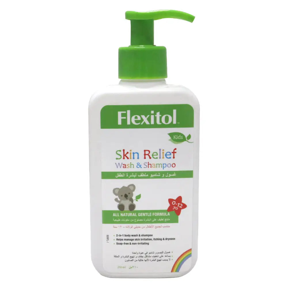 49846-Flexitol Kids Skin Relief Wash & Shampoo 210Ml