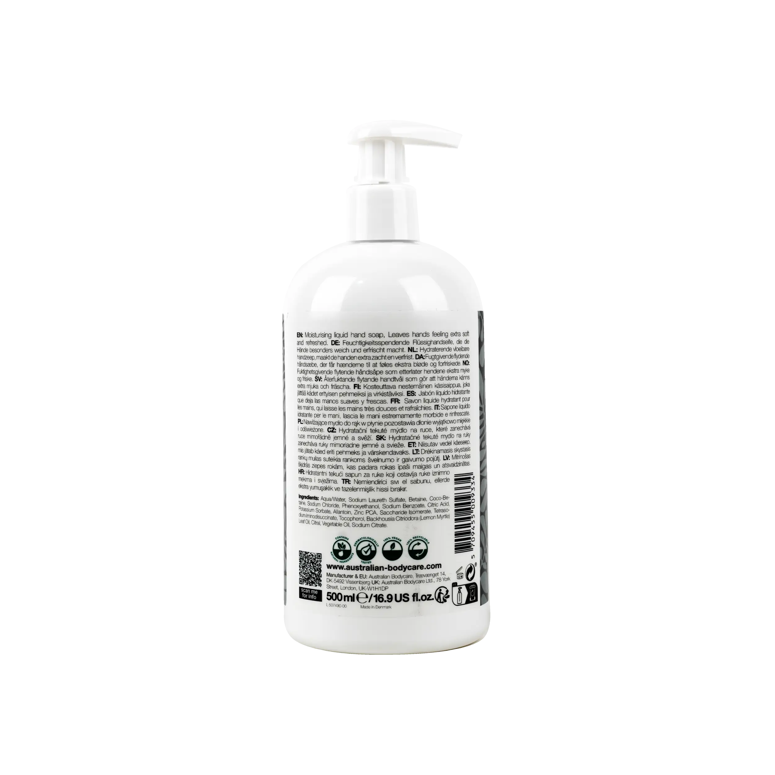 AUSTRALIAN BODY CARE TEA TREE OIL HAND WASH 500ML