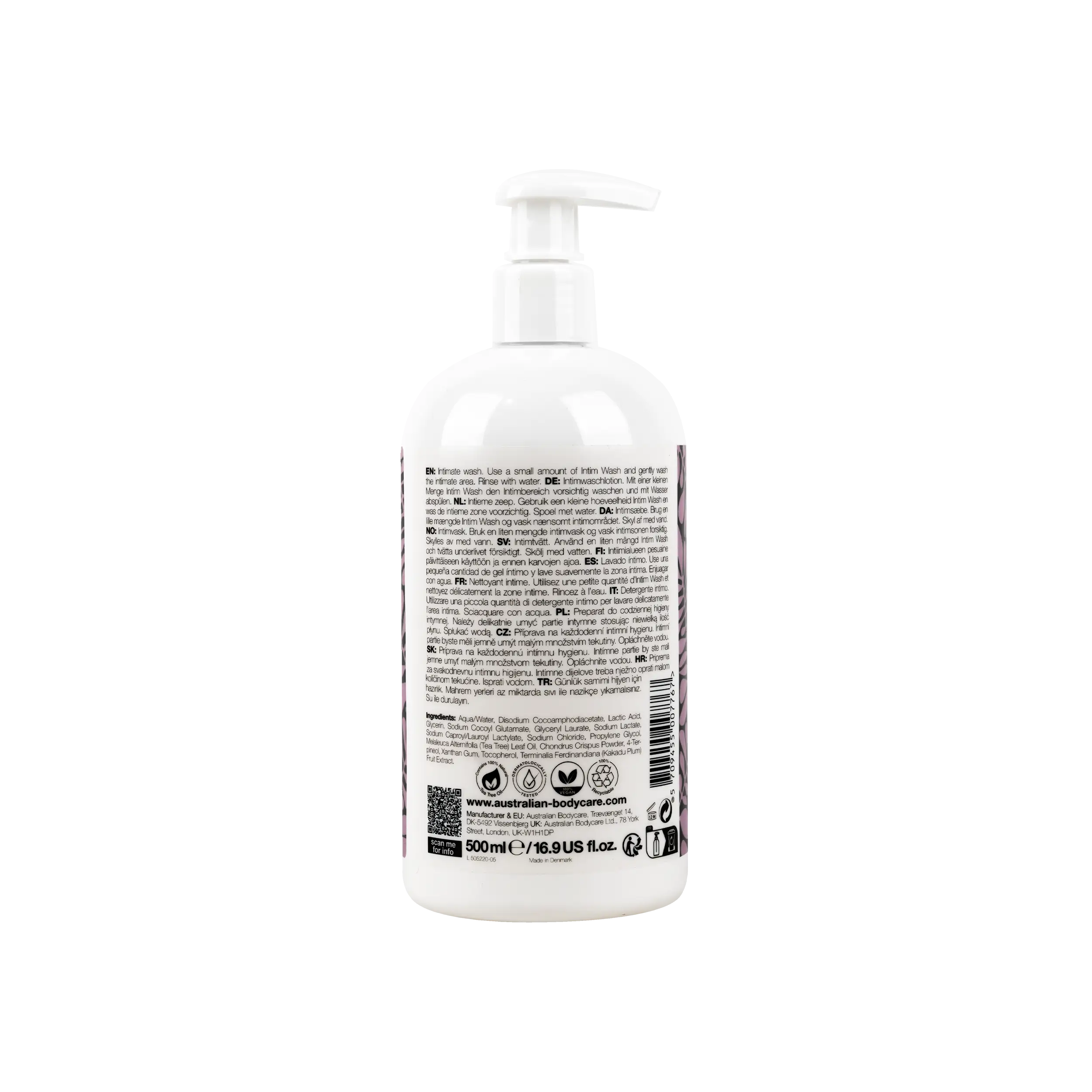 AUSTRALIAN BODY CARE TEA TREE OIL INTIM WASH 500ML