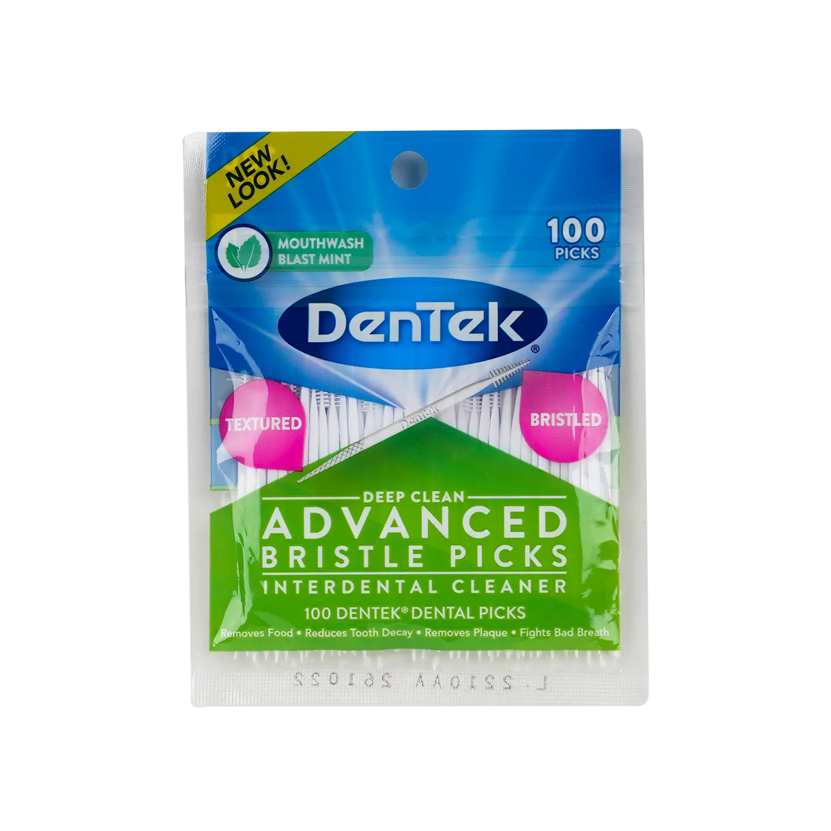 49865-Dentek Deep Clean Interdental Bristle Pick 100pcs