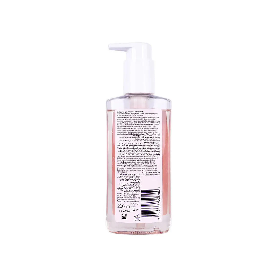 Neutrogena Spot Controlling+ Facial Wash 200ml +1