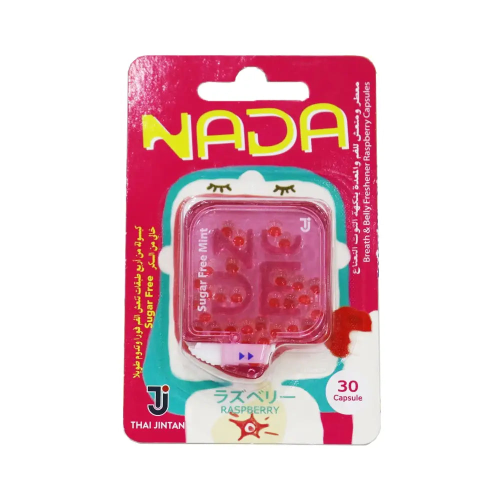 NADA BREATH & BELLY FRESHENER SUGAR FREE 30CAP-RASPBERRY