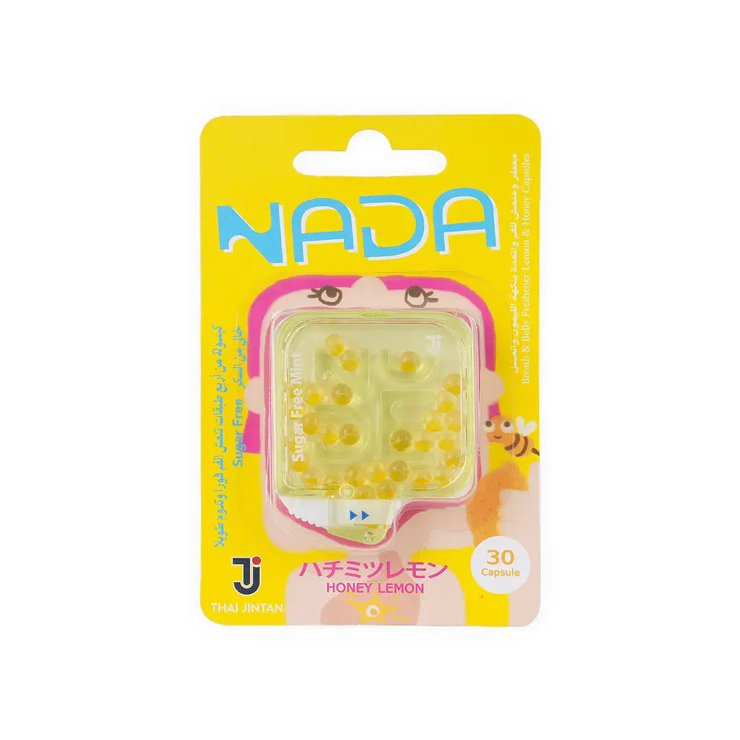 NADA BREATH & BELLY FRESHENER SUGAR FREE 30CAP-HONEY LEMON