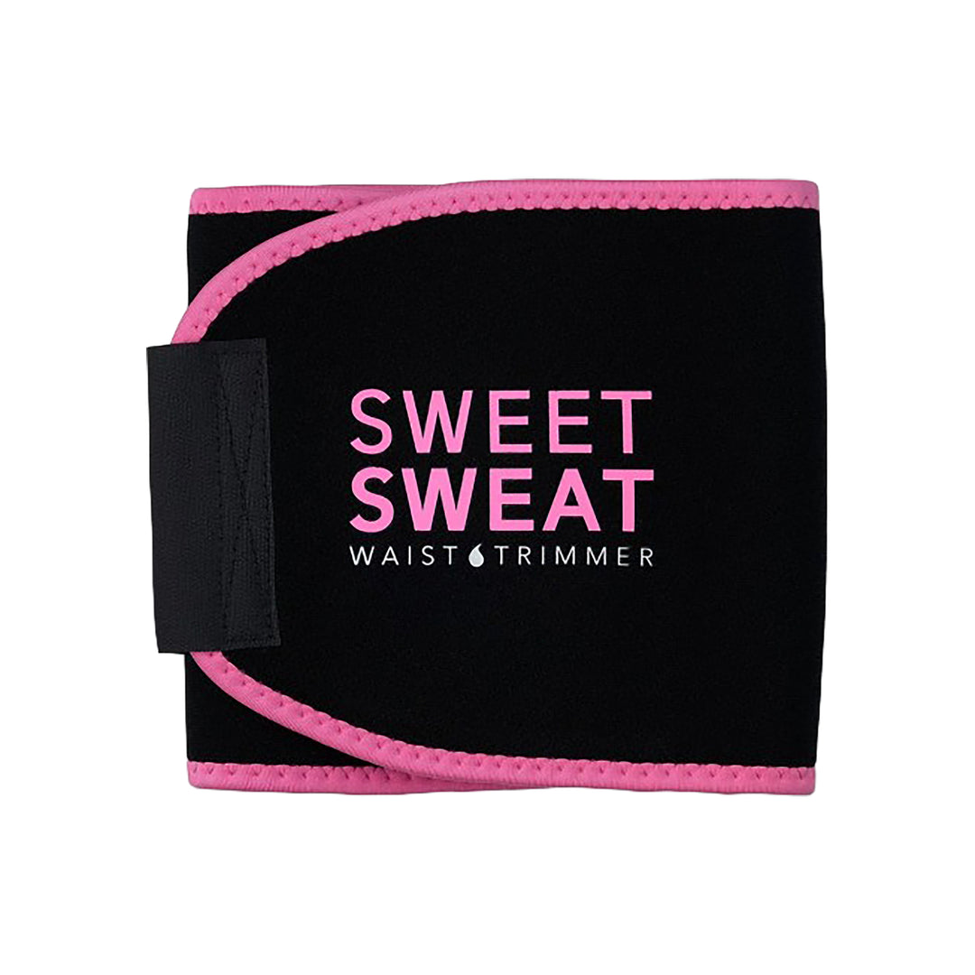 49904-Sweet Sweat Waist Trimmer Black &amp; Pink-M +5