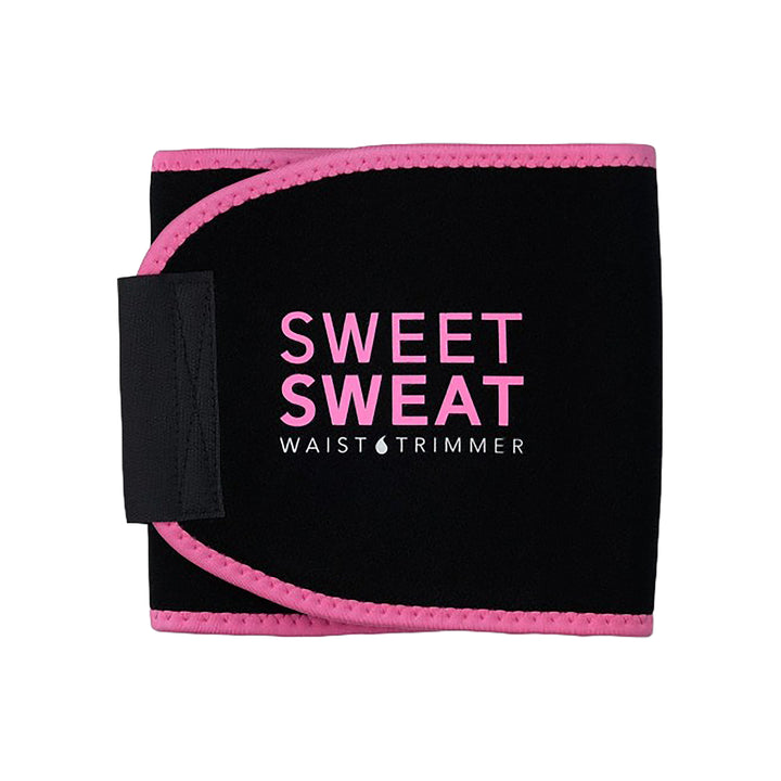 49904-Sweet Sweat Waist Trimmer Black &amp; Pink-M +5