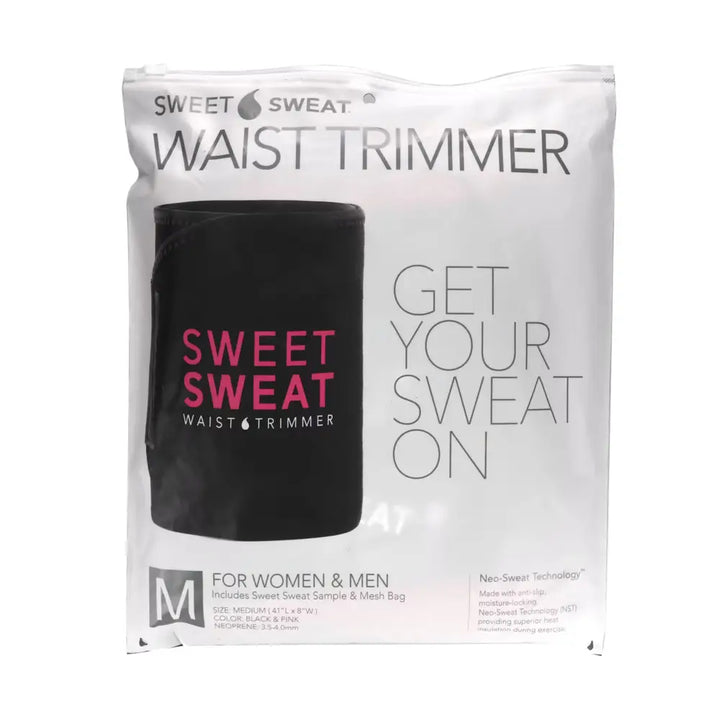 49904-Sweet Sweat Waist Trimmer Black &amp; Pink-M +2