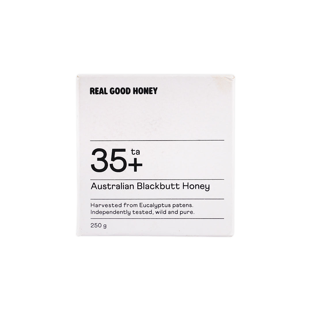 REAL GOOD HONEY AUSTRALIAN BLACKBUTT HONEY 35+ 250G