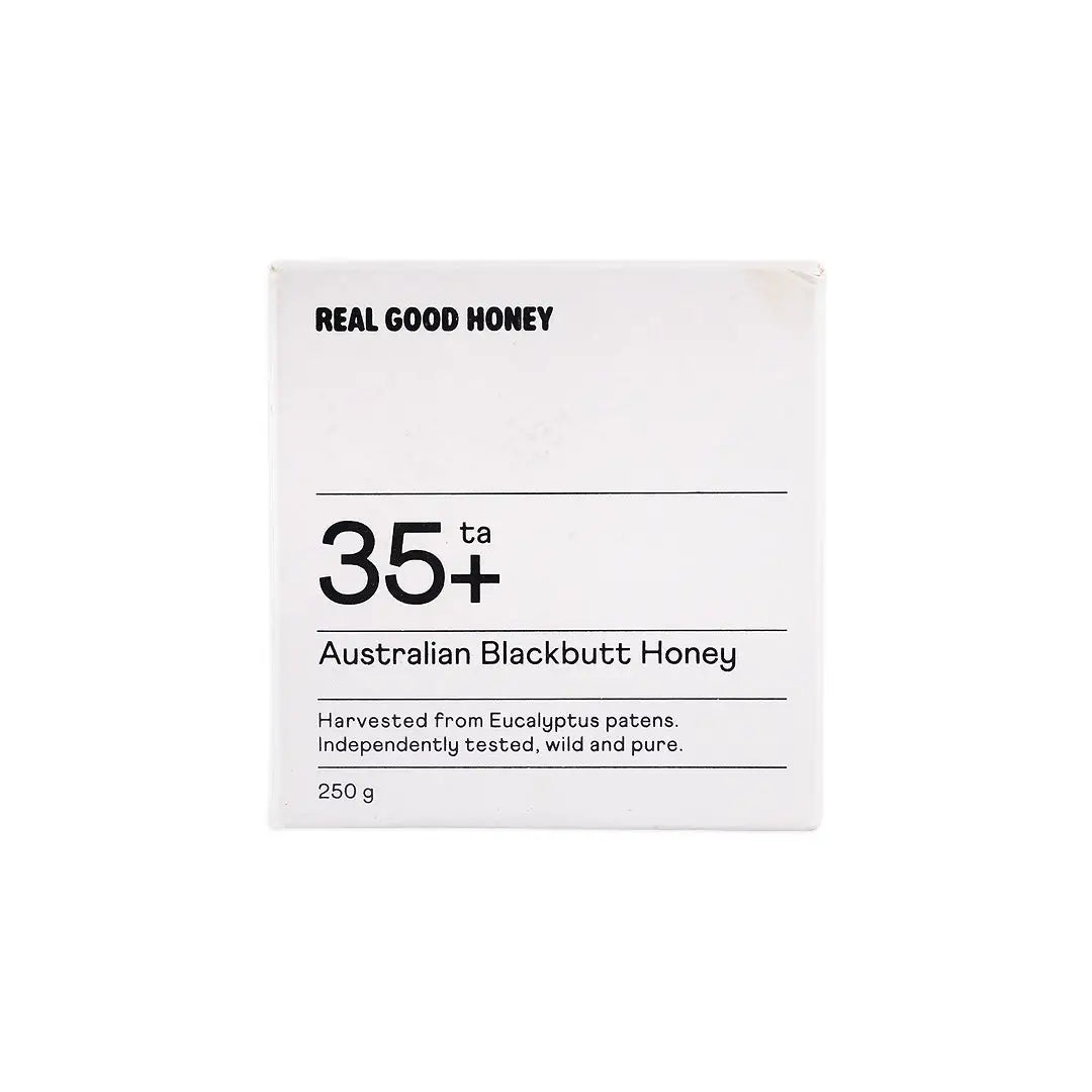 REAL GOOD HONEY AUSTRALIAN BLACKBUTT HONEY 35+ 250G