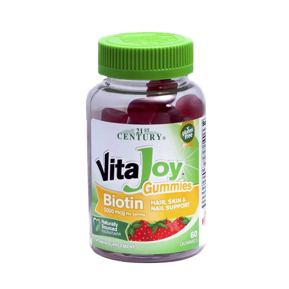 21 CEN VITAJOY BIOTIN 5000MCG 60 GUMMIES