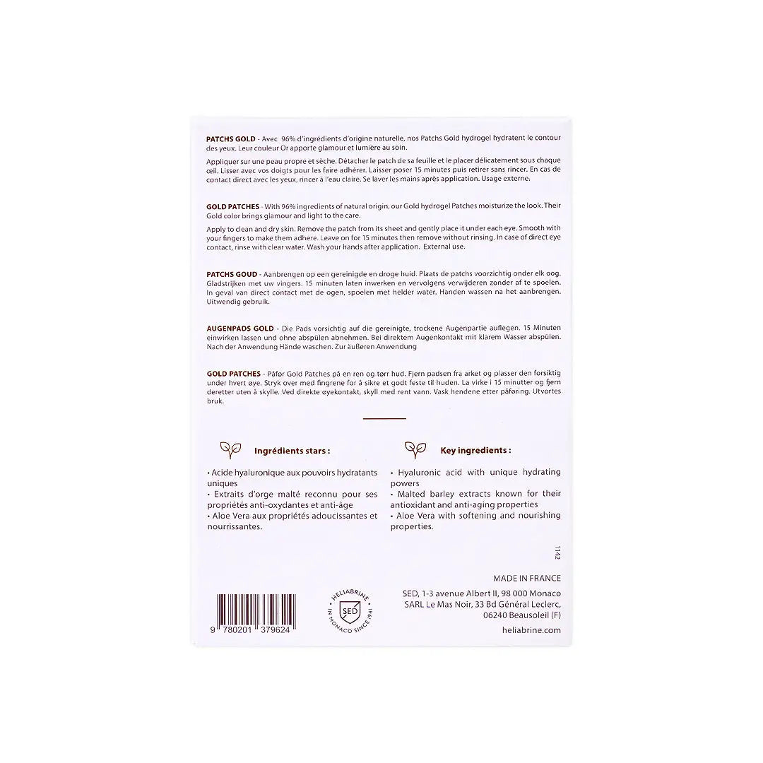 Heliabrine Eye Contour 6X2 Gold Patches